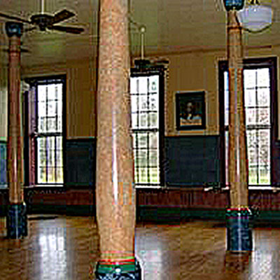Interior of 1861 Bishop Hill Colony School House
